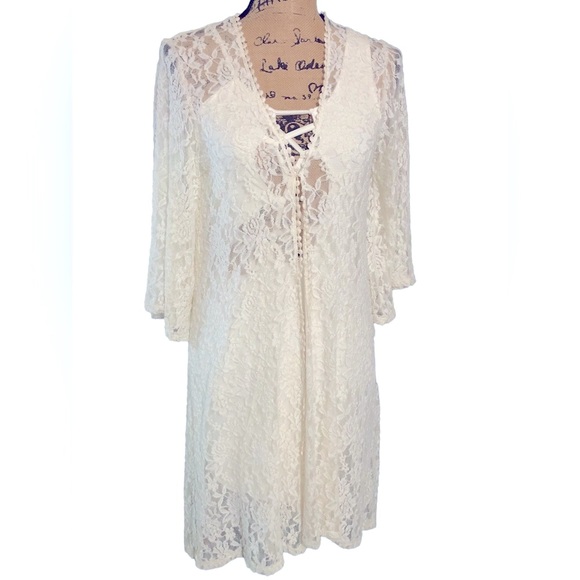 Not To Shabby NWT! Vanilla Lace Duster/Cardigan🌺 - Picture 1 of 12